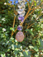 Collar Talismán Celestial – Colgante de Bronce Fairycore – Joyería de Cristal de Brujería – Regalo Romántico Boho – Amuleto Encantado