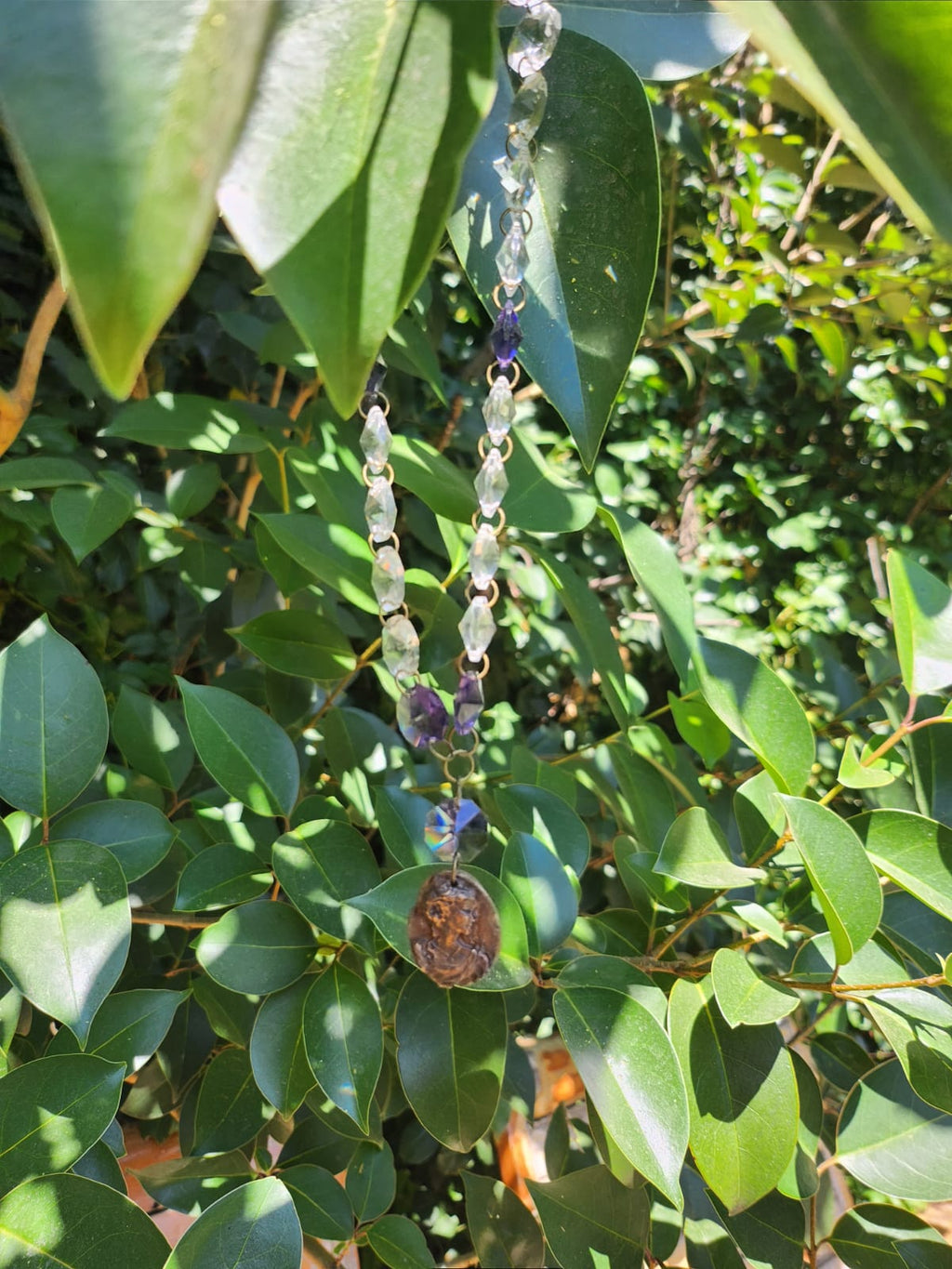 Collar Talismán Celestial – Colgante de Bronce Fairycore – Joyería de Cristal de Brujería – Regalo Romántico Boho – Amuleto Encantado