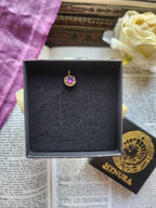 Handmade Bronze Pendant with Multicolor Crystal