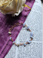 Chalcedony & Copper Bracelet