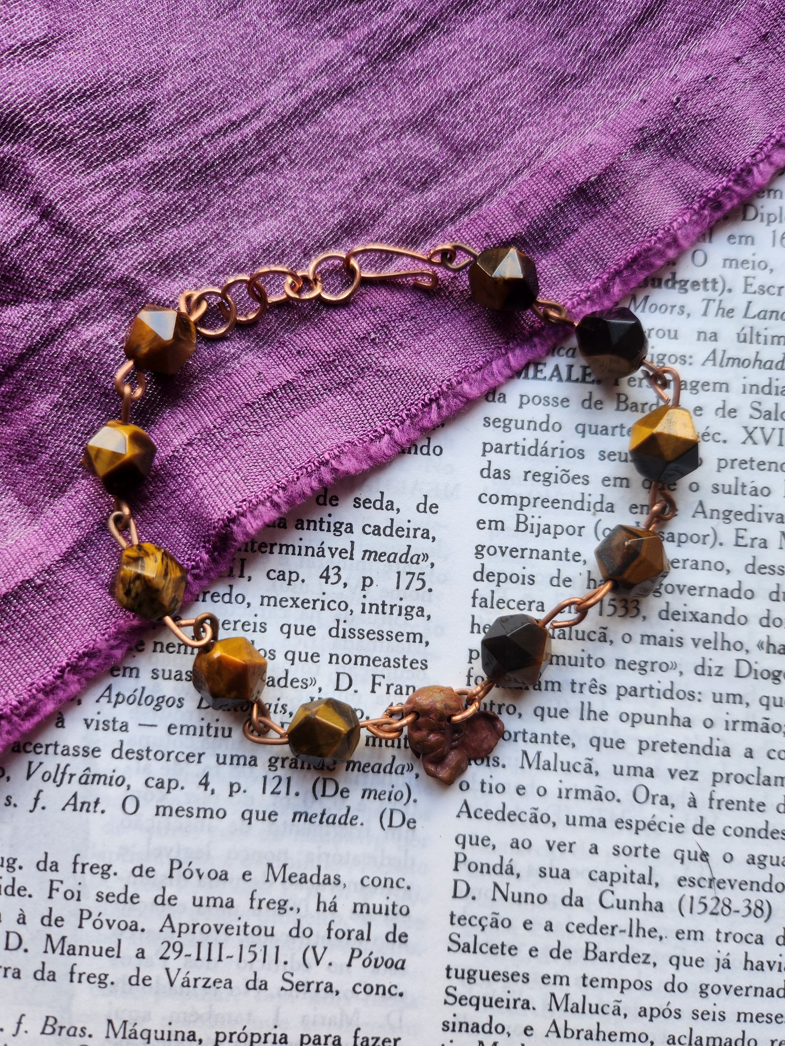 Echoes Of Heaven Collection - Tiger’s Eye & Copper Bracelet