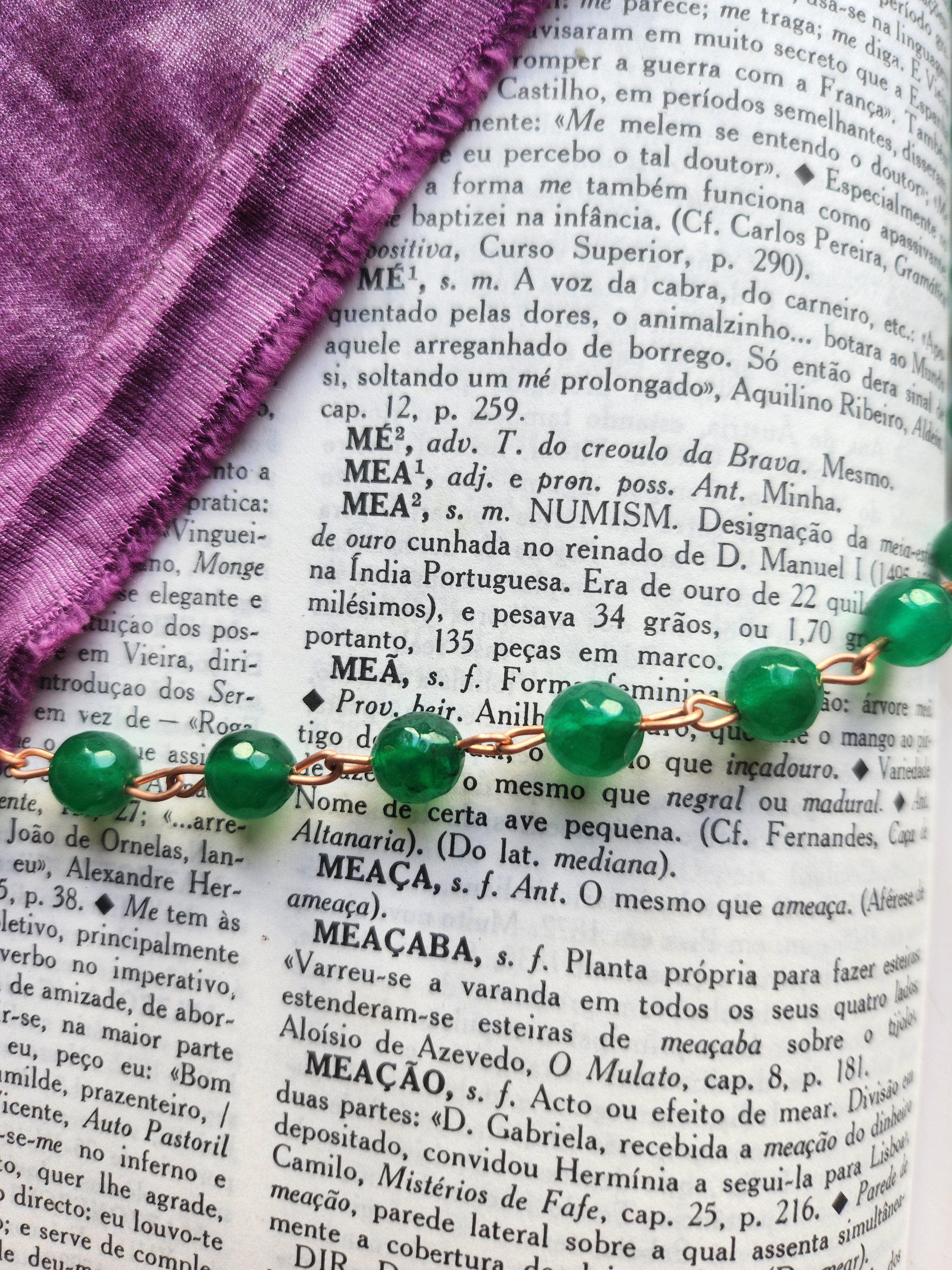 Green Sapphire & Copper Necklace