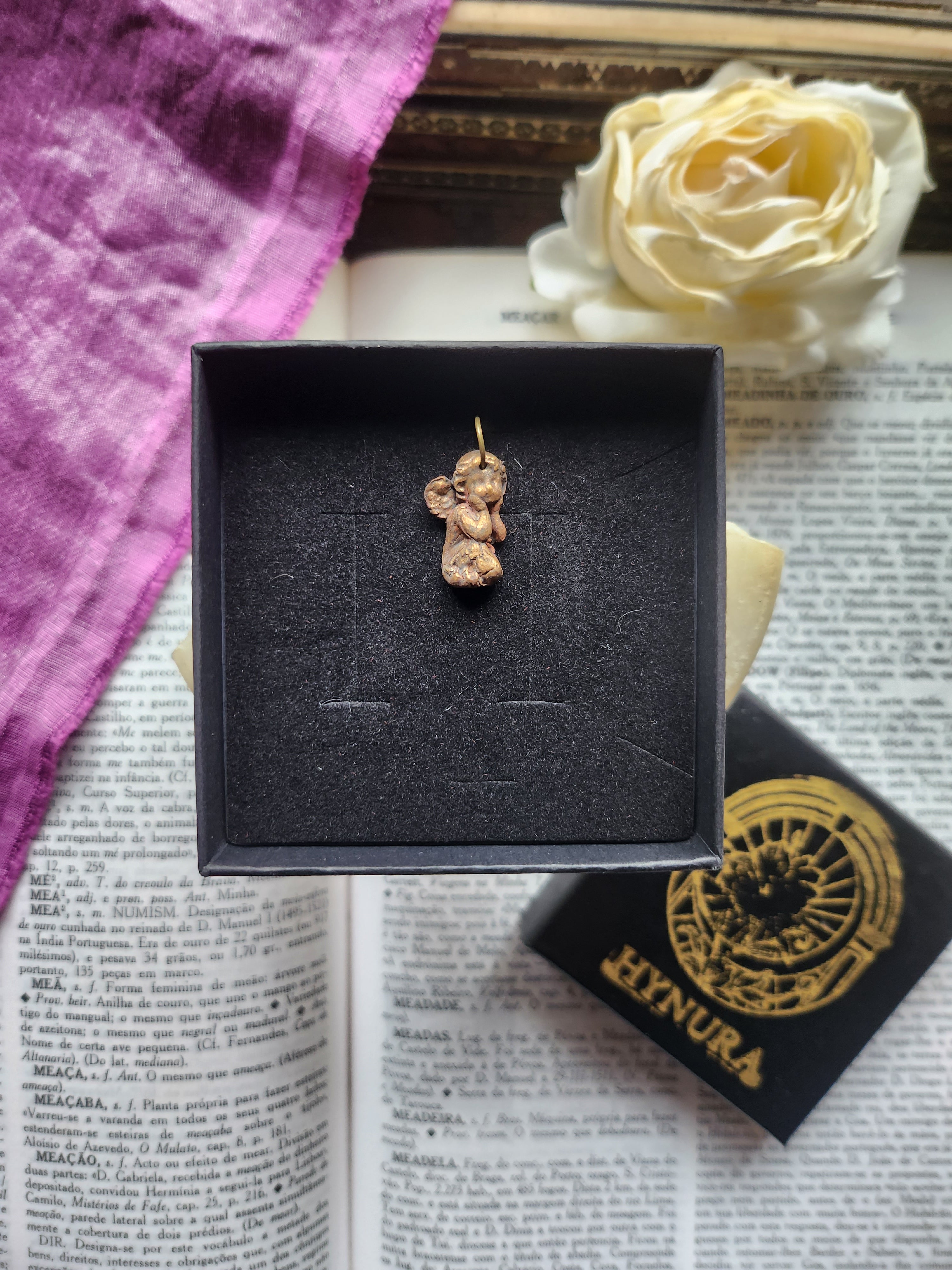 Echoes Of Heaven Collection- Handmade Bronze Angel Pendant