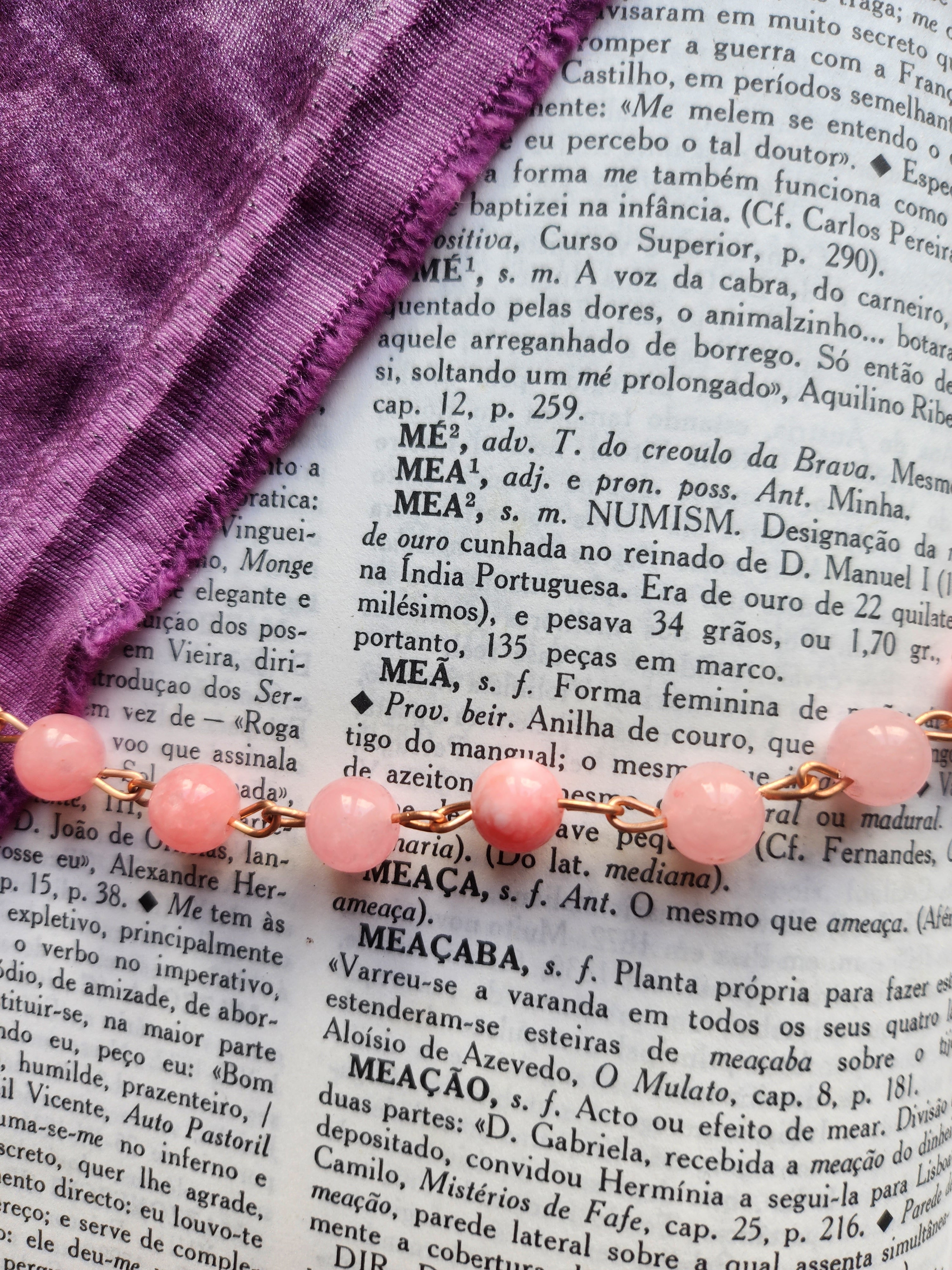 Pink Tourmaline & Copper Necklace
