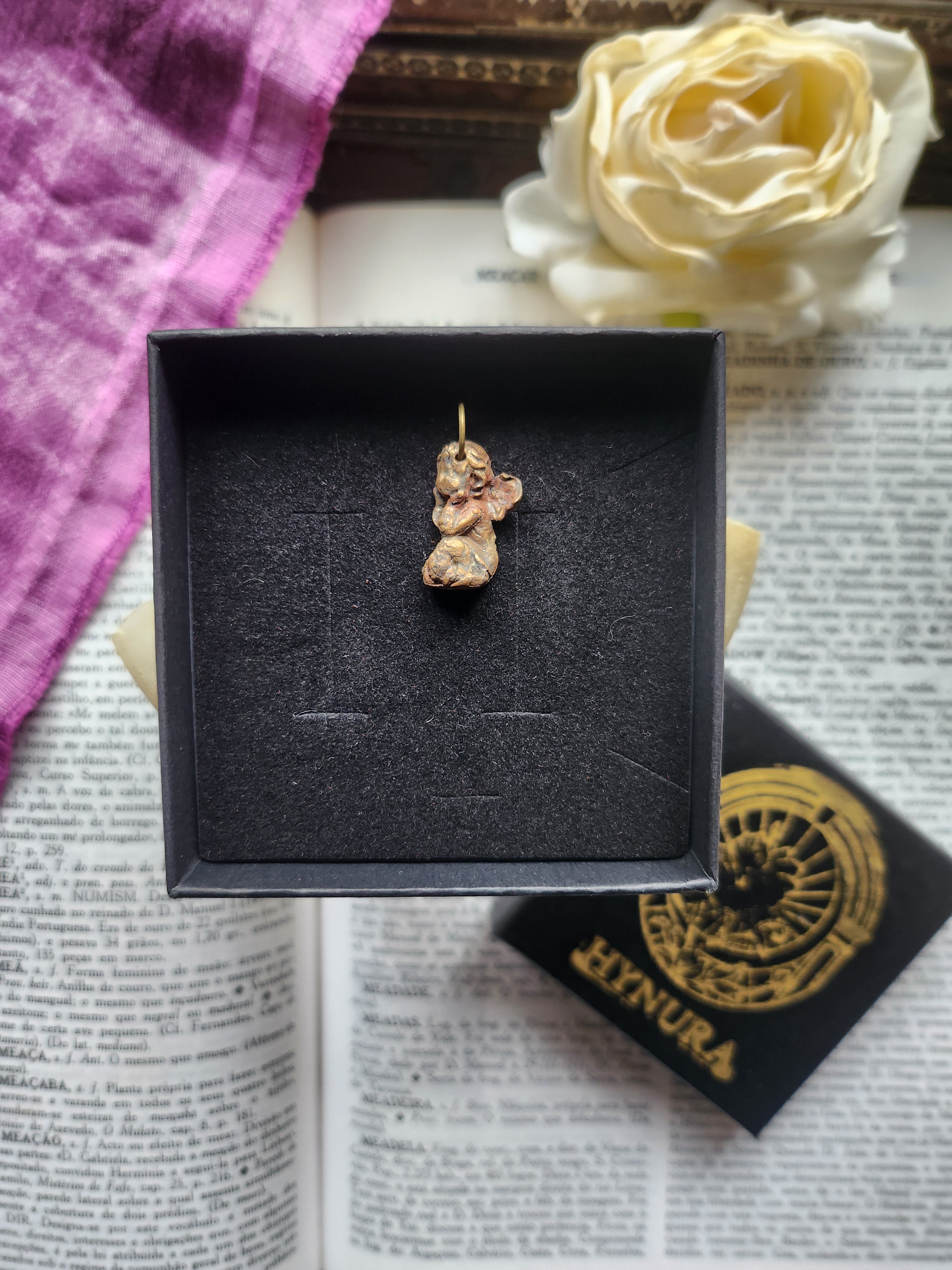 Echoes Of Heaven Collection- Handmade Bronze Angel Pendant