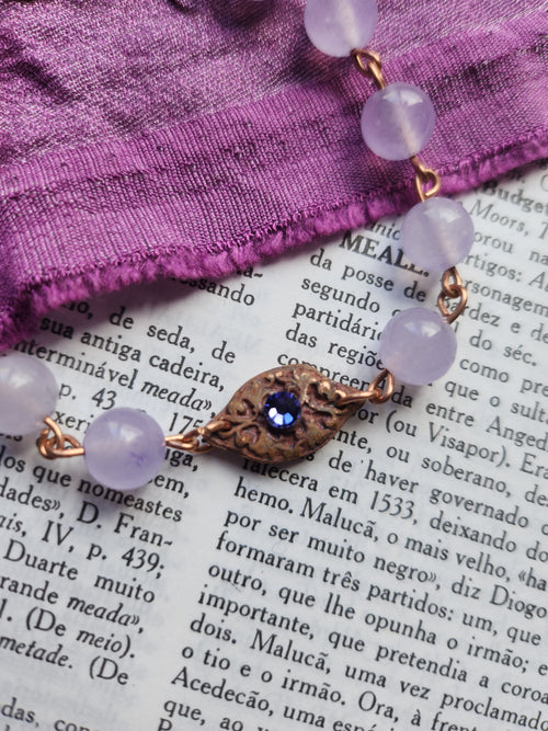 Colección Resonancia Arcana - Pulsera de Amatista y Cobre