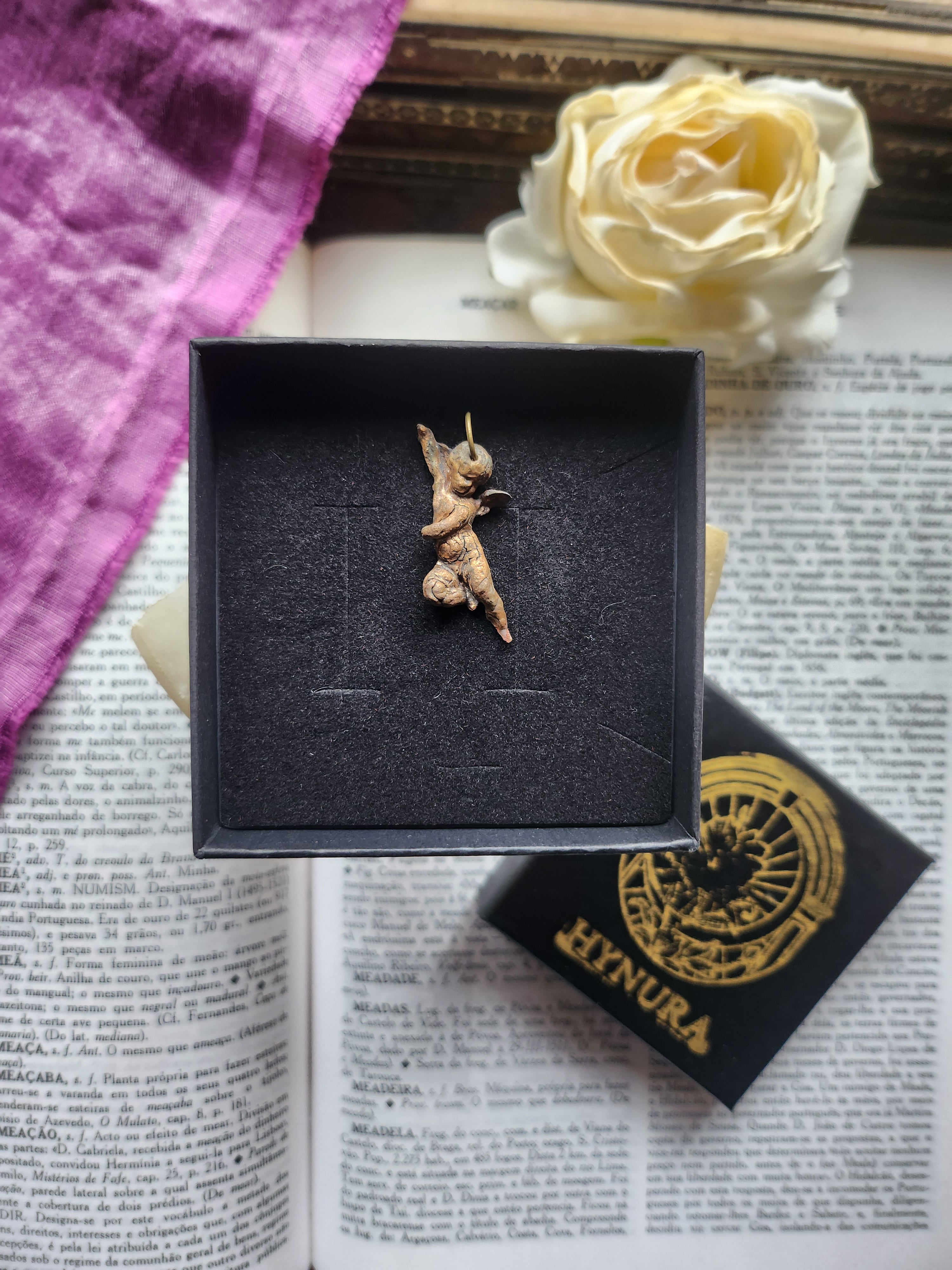 Echoes Of Heaven Collection- Handmade Bronze Angel Pendant