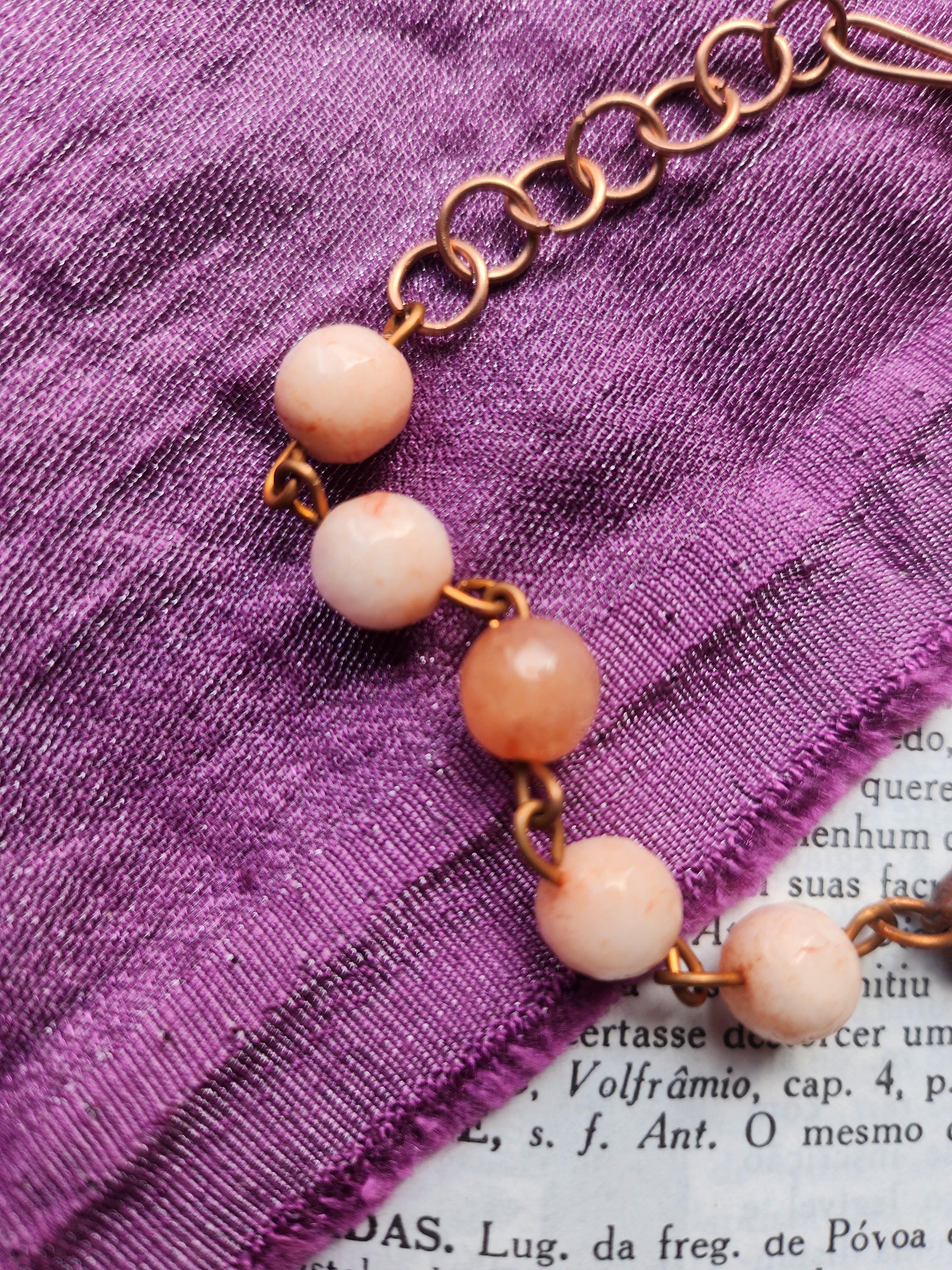 Eternal Bloom Collection - Pink Opal & Copper Bracelet