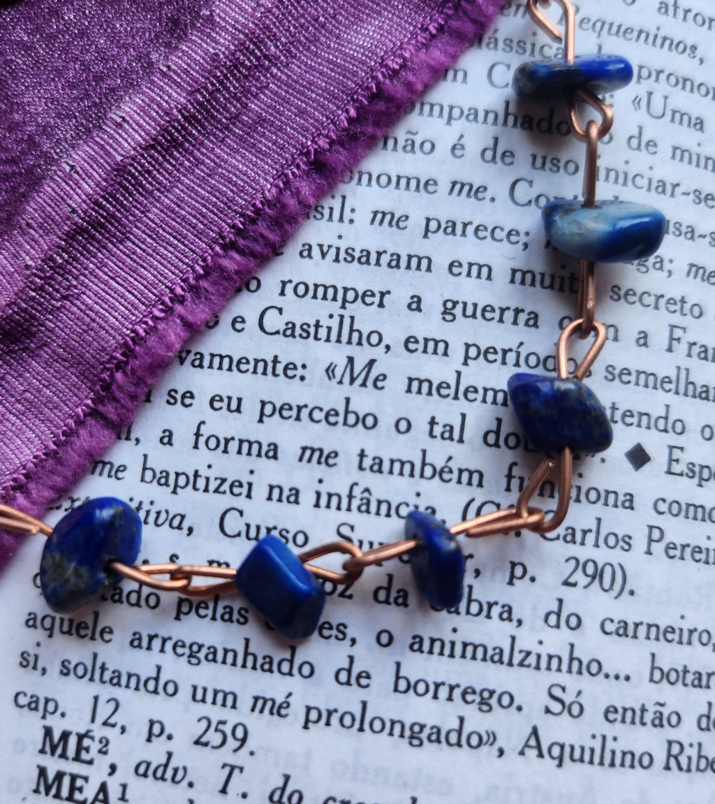 Lapis Lazuli & Copper Bracelet