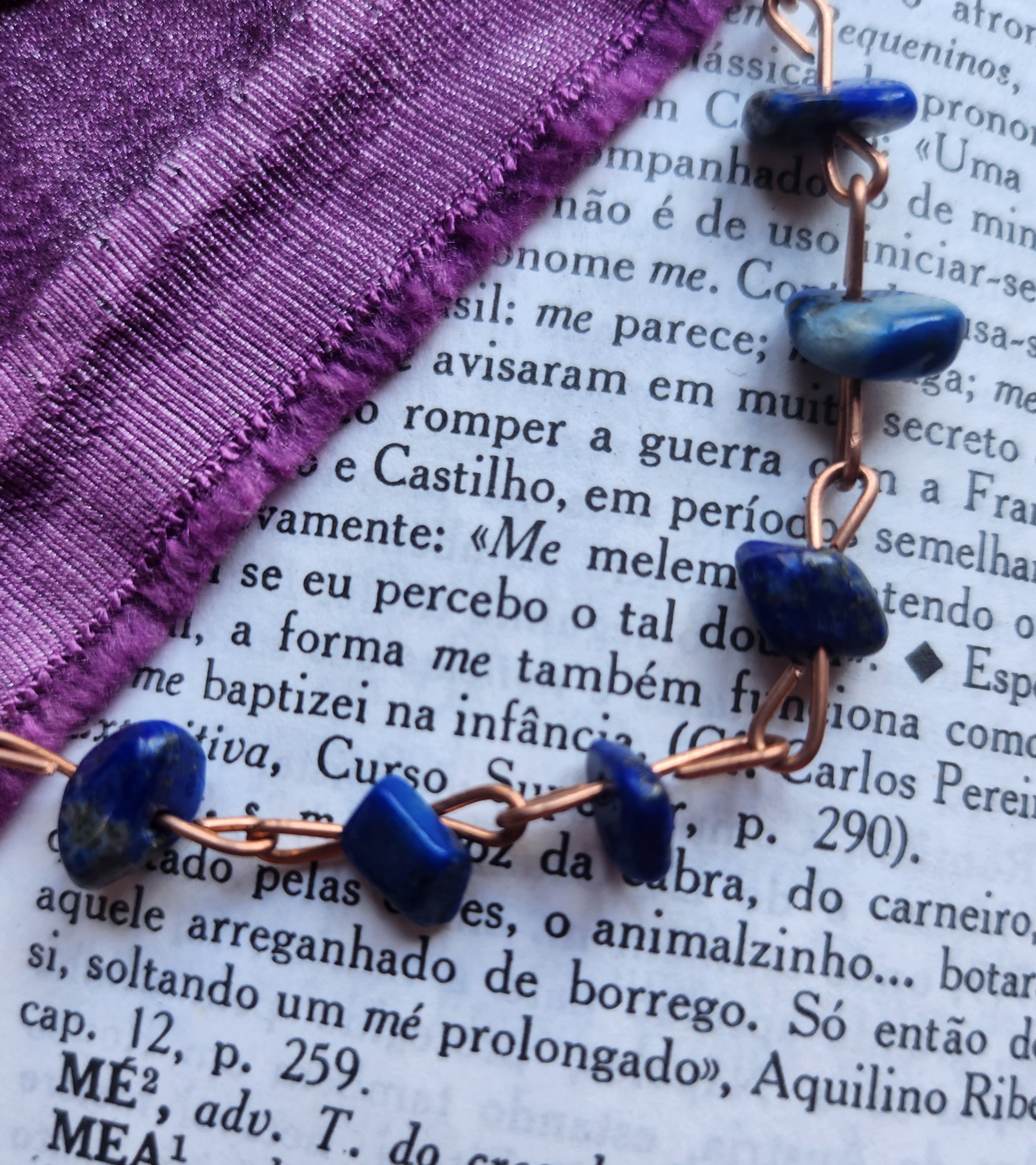 Lapis Lazuli & Copper Bracelet
