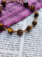 Handmade Tiger’s Eye & Copper Bracelet