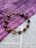 Handmade Tiger’s Eye & Copper Bracelet