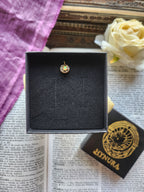 Handmade Bronze Pendant with Yellow Opal Crystal