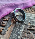 Hematite Ring Faceted Cut
