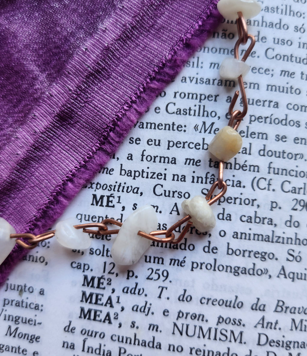 Moonstone & Copper Bracelet