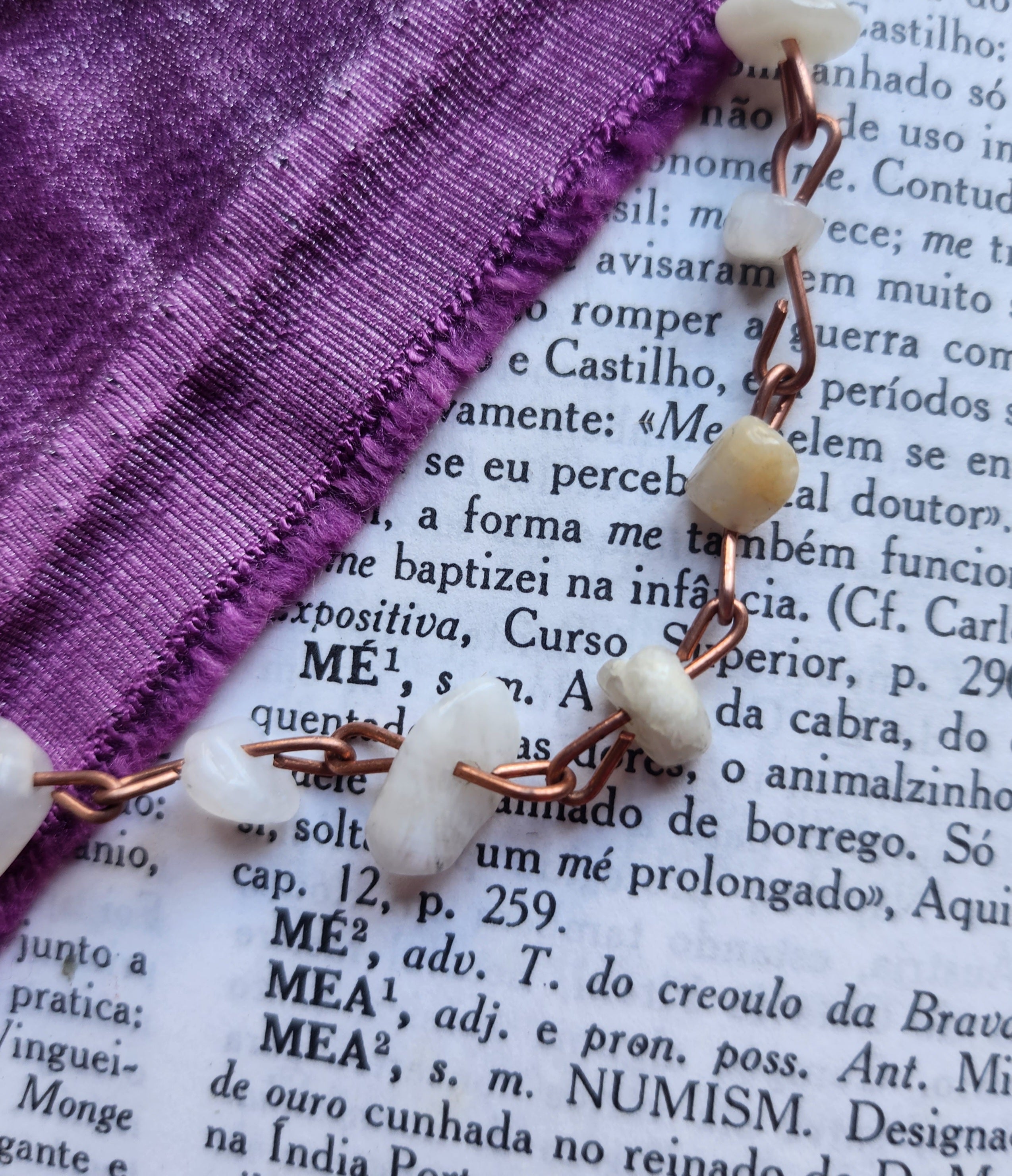 Moonstone & Copper Bracelet