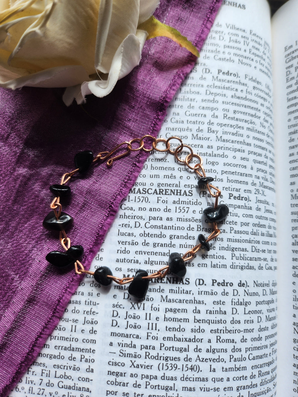 Onyx & Copper Bracelet