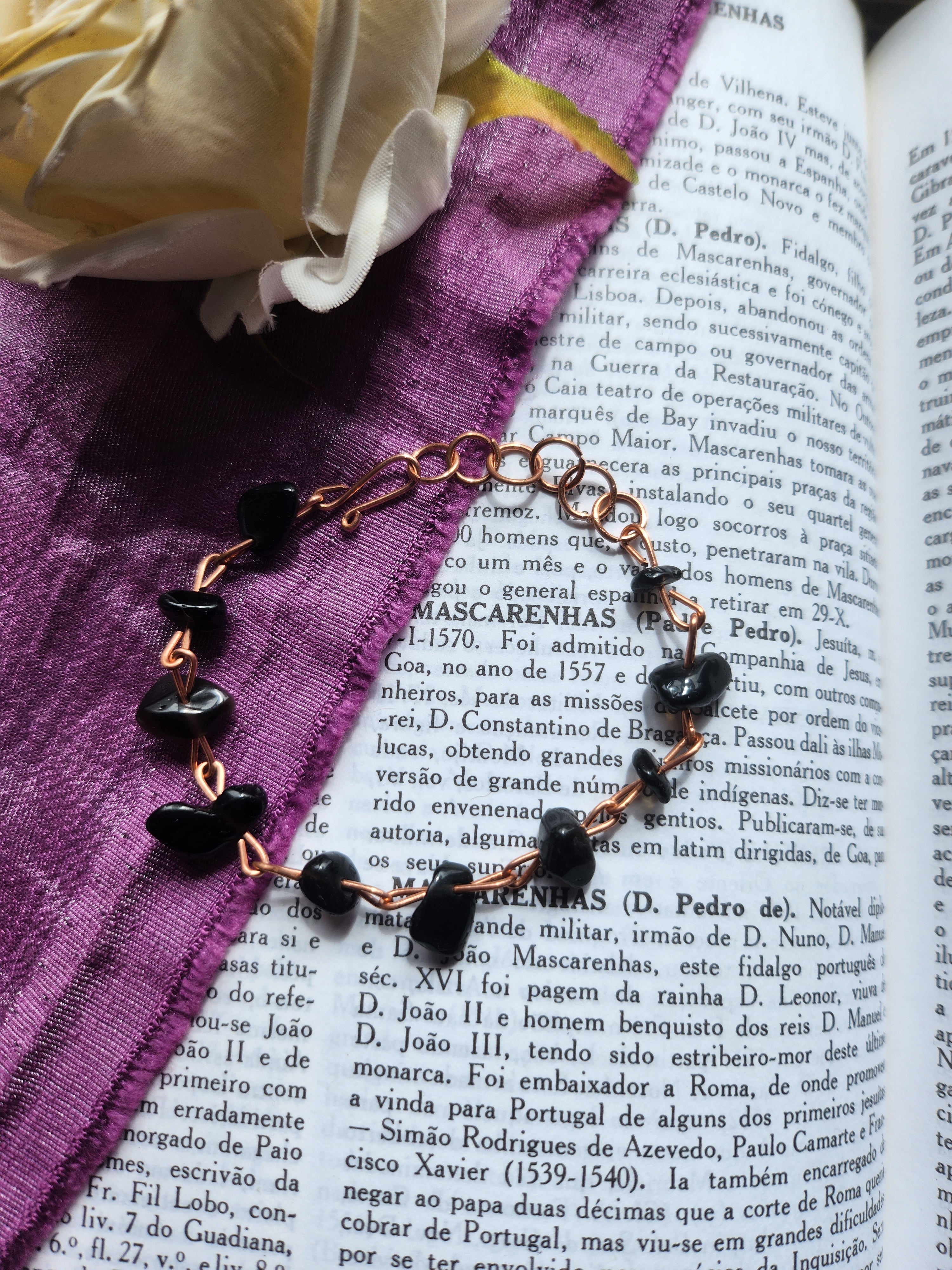 Onyx & Copper Bracelet