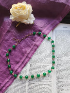 Green Sapphire & Copper Necklace